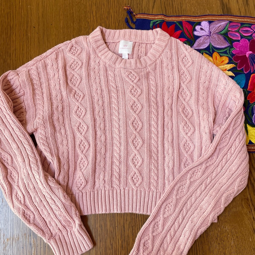 Gap x LoveShackFancy Cropped Sweater for Girls